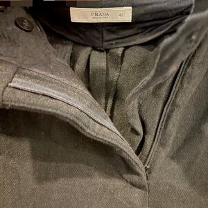 Prada black wool pants size 42